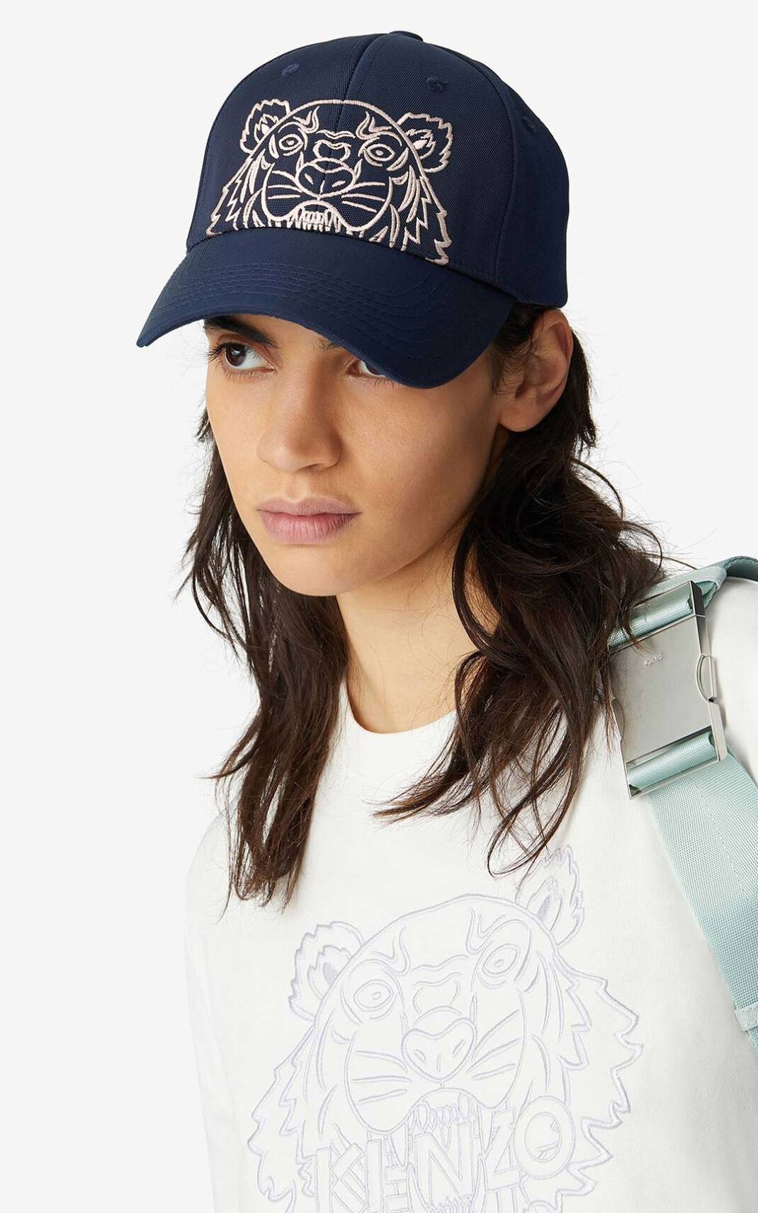 Kenzo Lona Kampus Tiger Gorras Hombre Azules | 3217806-BT